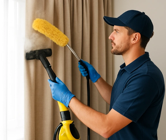 Trusted blind cleaning technician Matty Curtain Cleaning muirlea QLD