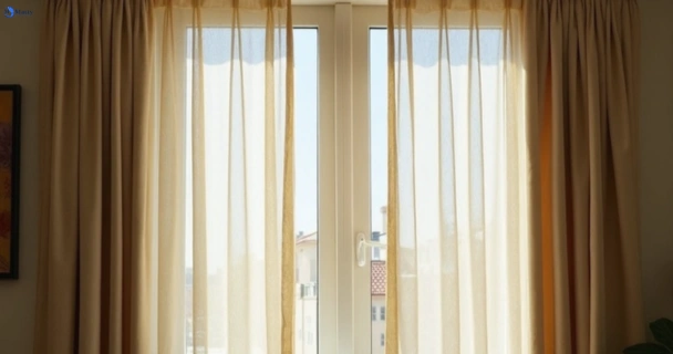 Dull dusty drapes in muirlea before professional cleaning